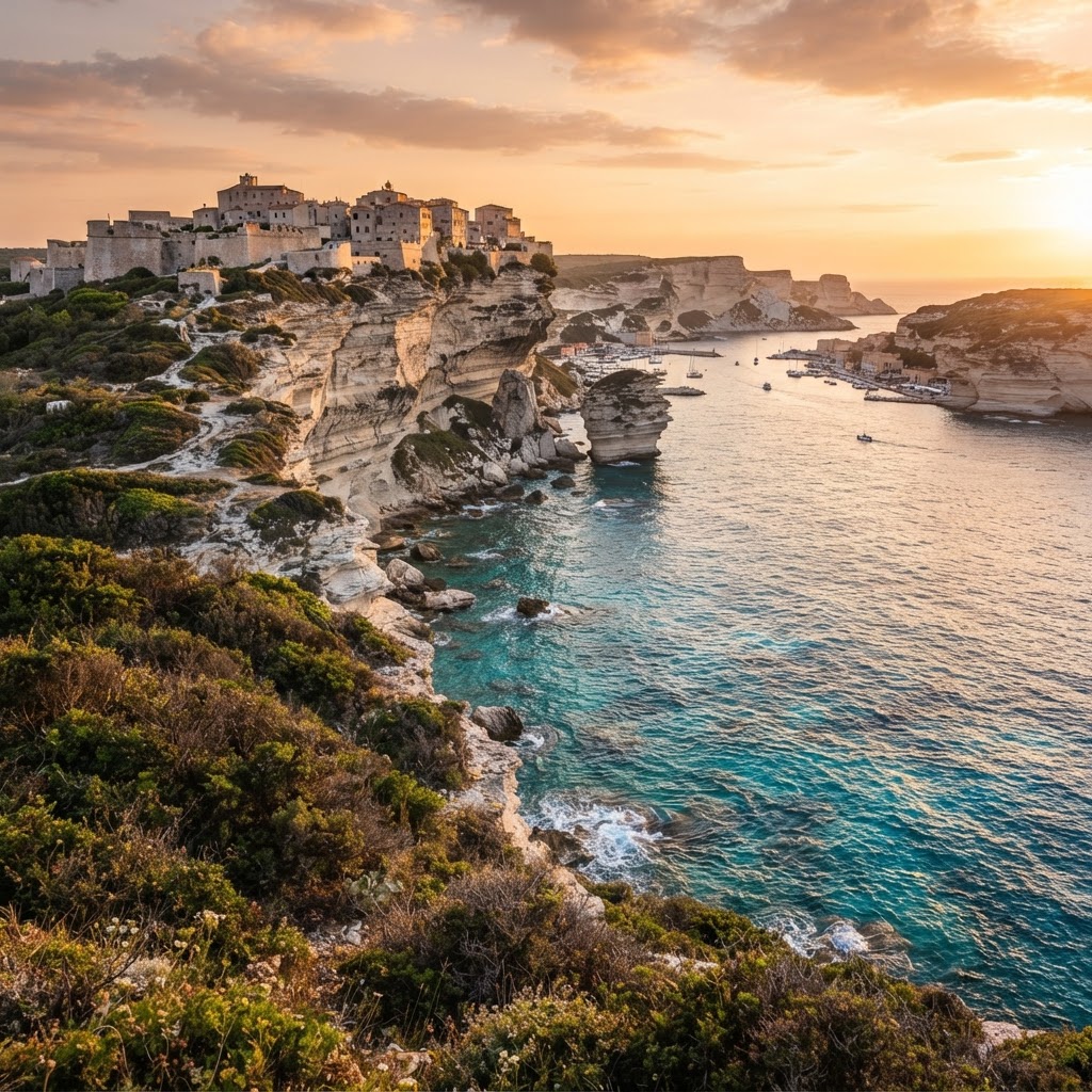 Falaises de Bonifacio et littoral de Corse-du-Sud
